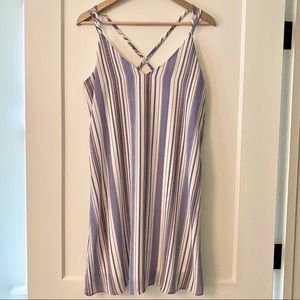 Red White & Blue Criss-Cross Strap Dress -Like New